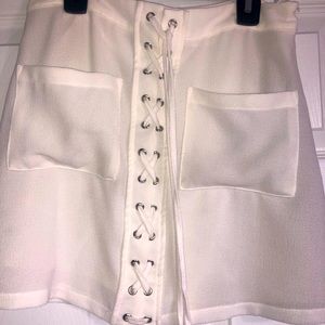 Impeccable pig lace up skirt